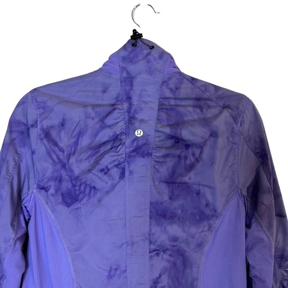 Lululemon Run Get Up And Go Jacket Size 6 Purple Grapeseed Seabed Ruffle - Picture 5 of 10